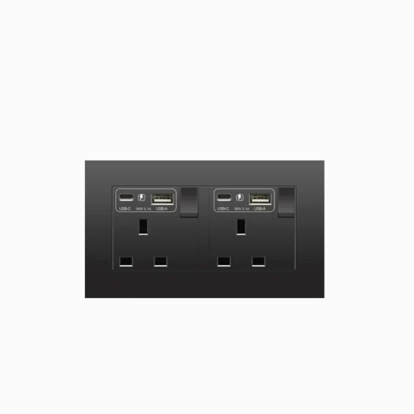 Smart Switch Black UK 13A