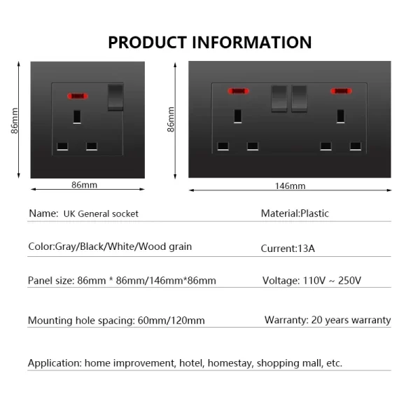 Smart Switch Black UK 13A - Image 6