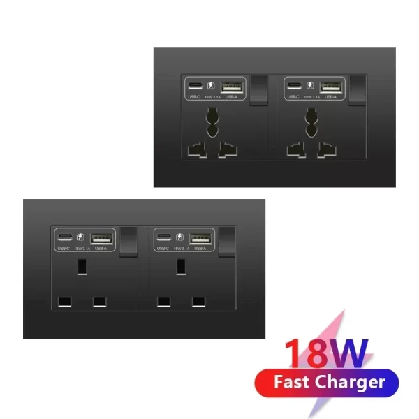 Smart Switch Black UK 13A - Image 2