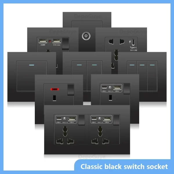 Smart Switch Black UK 13A - Image 3