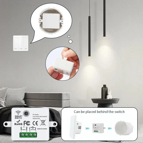 Smart Switch Universal RF 433MHz - Image 3